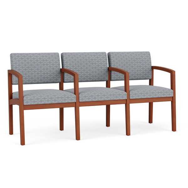 Lesro Lenox 3 Seat Tandem Seating W/ Arms, 65 in W 26 in L 31.5 in H LW3103 - main